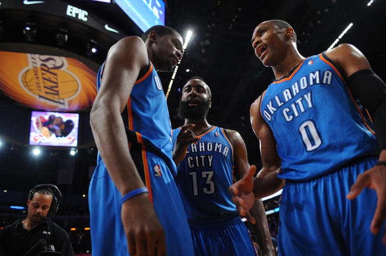  雷霆三少得分全部進(jìn)入歷史前20！他們是NBA歷史最大的如果嗎？
